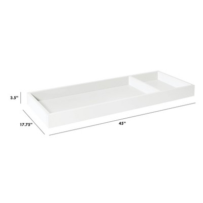 Warm White Wooden Universal Changing Table Topper