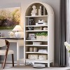 71" Shoe Rack with 3 Adjustable Shelves, Wooden 8 Tiers shoe organizer for 24 Pairs Shoe, Vertical Tall Shoe Storage, White - 4 of 4