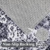 Washable Vintage Oriental Area Rug, Low Pile Non-Slip Soft Neutral Floor Carpet for Living Room Bedroom Office Nursery - 3 of 4
