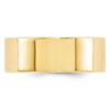 Black Bow Jewelry 8mm 14K White or Yellow Gold Flat Comfort Fit Band - 3 of 4