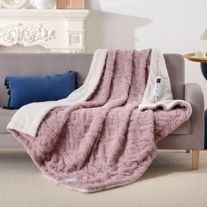 Heated Blanket Electric Throw, Soft Tufted Fasting Heating Blanket, Machine Washable Heated Throw Blanket, 10 Heating Levels, 10 Time Settings - 1 of 4