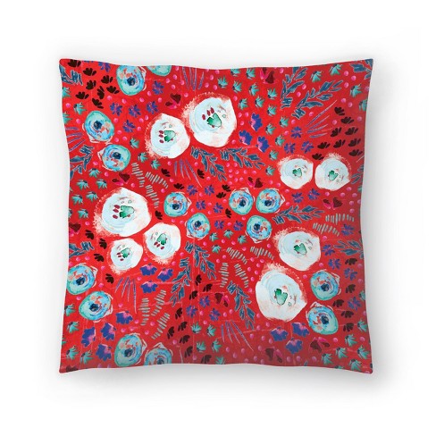 Modern floral best sale throw pillows