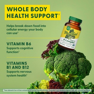 MegaFood Balanced B Complex Vegan Gluten-Free 90 Tablets