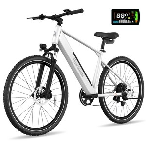 5TH WHEEL IMPACT Electric Bike - 700W Peak, 22 mph,  22 Mile Range, 265 lbs Capacity, 26" Tires, Shimano Tourney 7 Speed Shifter - 1 of 4