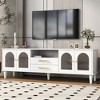 HDZNVF Retro TV Stand for TVs up to 75 Inches - 3 of 4