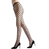 Natori Maxi Net Fashion Fishnet Tights Black XL - 2 of 3