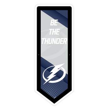 Evergreen Ultra-Thin Glazelight LED Wall Decor, Pennant, Tampa Bay Lightning- 9 x 23 Inches Made In USA