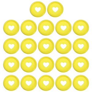 Unique Bargains Plastic DIY Notebook Planner Heart Book Binding Discs 22 Pcs - 1 of 4