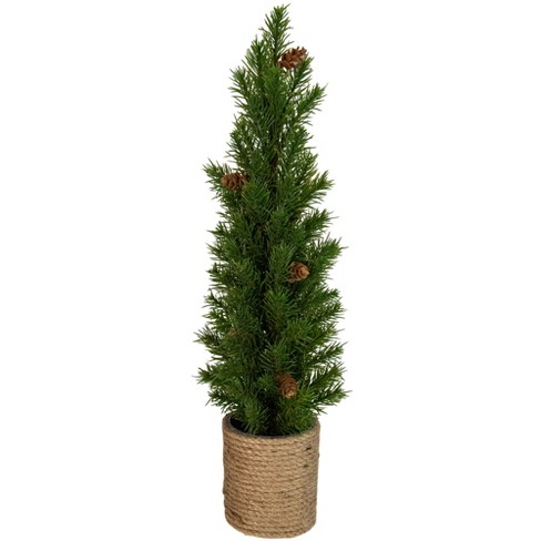 Northlight 1.4 Ft Mini Artificial Christmas Tree With Pinecones - Unlit ...