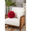10" Fuzzy Fantasy Faux Fur Ball Poly Filled Round Throw Pillow - Saro Lifestyle - 3 of 3