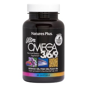 Ultra Omega 3/6/9 1200 mg by Nature's Plus  -  60 Softgel - 1 of 2