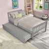 Twin Bed with Trundle, Platform Bed Frame with Headboard and Footboard, for Bedroom Small Living Space,No Box Spring Needed - 2 of 4