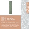 TOWN & COUNTRY EVERYDAY Rae Abstract Organic Soft Felt Everwash®, Machine Washable Area Rug with Non-Slip Backing, Abstract Rug, Sage Green, 1'7"x7'2" - 2 of 4
