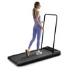 Naysaye Folding Portable Treadmill Under Desk Walking Pad Removable Armrests Cushioned Belt for Home Gym and Office, Black and Blue, 43.1"*18.1"*37.8" - 2 of 4