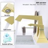 2-Handle Heavy Duty Bathroom Faucet with Drain and Supply Kits, Modern Style Lavatory Deck Mounted Faucet - 3 of 4