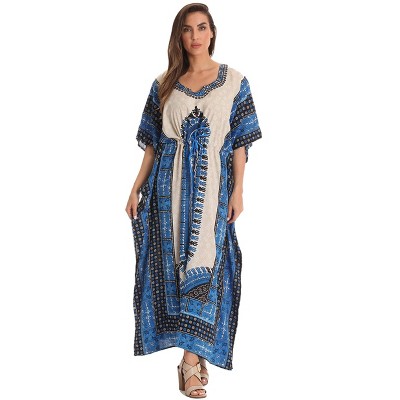 Riviera Sun Long Dashiki Caftan / Caftans for Women