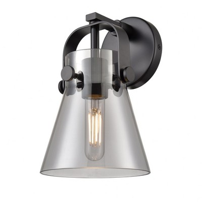 Pilaster II Cone - 1 Light Wall Sconce In Industrial Style-9.75 Inches Tall and 6.5 Inches Wide