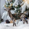 Whisen 13x6.3x16.5" Velvet Foam Standing Deer, Christmas Decoration - Multicolor - 4 of 4