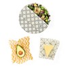 SUPERBEE Beeswax Wrap for Food, Set of 3 Bees Wax Wraps, Reusable Bees Wrap Paper for Wrapping Foods - 2 of 2
