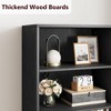 Tall Bookcase with Doors, Industrial Farmhouse Bookshelf with Storage Cabinet, Freestanding Bookshelf for Home - 4 of 4