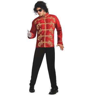 Michael Jackson Deluxe Red Military Jacket Adult Costume : Target