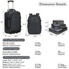 Hynes Eagle Expedition 63L 2-in-1 Rolling Backpack Travel Suitcase Luggage+ PackPal Cube 3 Piece Set - 3 of 4