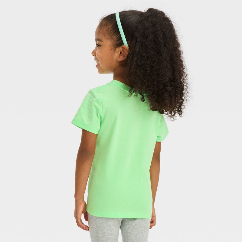 Toddler Girls' Dinosaur Short Sleeve T-Shirt - Cat & Jack™ Green, 3 of 5