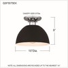 Quoizel Lighting Eason 1 - Light Semi-Flush Mount in  Earth Black - 2 of 4