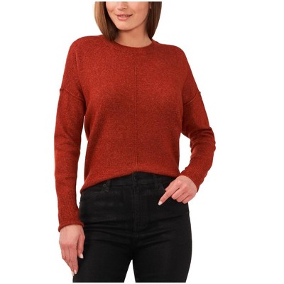 Vince Camuto Womens Extended Shoulder Pullover Sweater