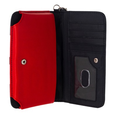 Mickey Mouse Black and White Faux Leather Wristlet Wallet