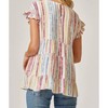 Women's Printed Babydoll Top - Emily Wonder - 2 of 2