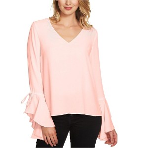 1.STATE Womens Cascade-Sleeve Pullover Blouse - 1 of 1