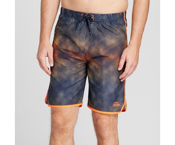 Aquatik DNA Men's 8" Athletic Swim Trunk - Orange S