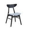 CAVINAS Dining Table Set for 4 Modern Wood Simple Design Round Dining Table Set with 4 Chairs for Kitchen - 3 of 4