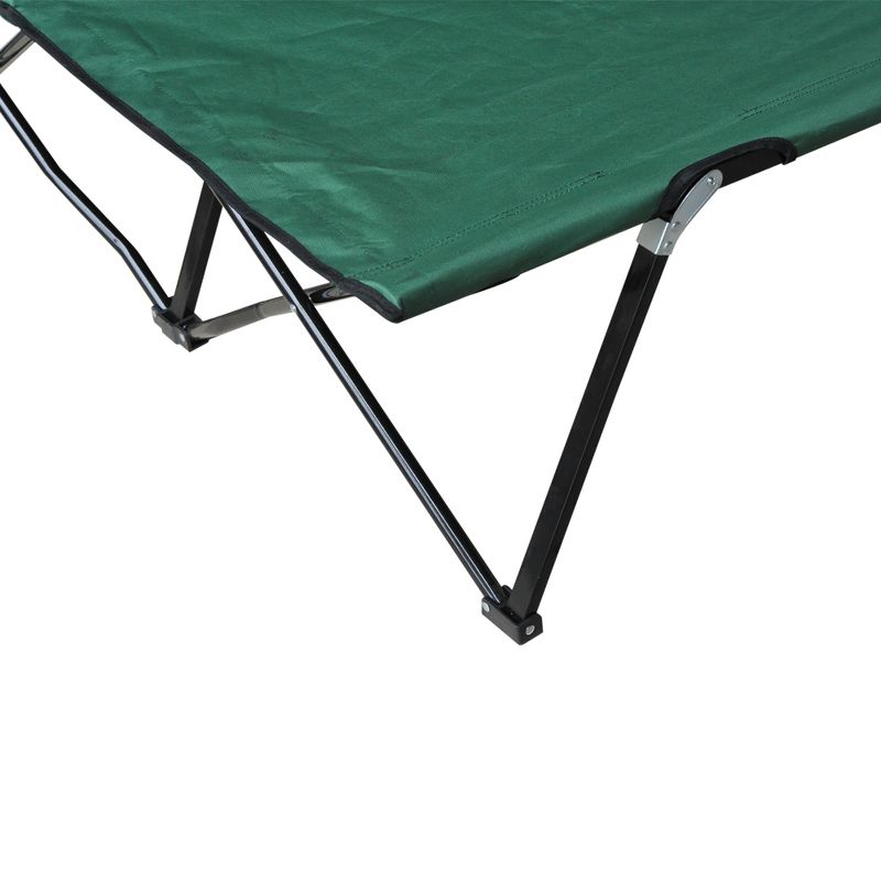 Outsunny 2 Person Folding Camping Cot, Portable Sleeping Cot with Carry Bag, 5 of 9