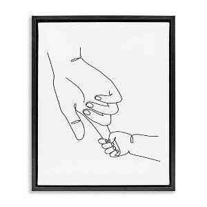 Stupell Industries Baby Hands Holding Index Finger, 25" x 31" - 1 of 4