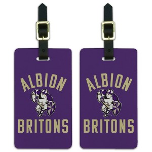 Albion College Britons Logo Luggage ID Tags Suitcase CarryOn Cards  Set of 2 - 1 of 4
