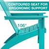 GARPROVM 2 Adirondack Chairs with Side Table HDPE Weather-Resistant Outdoor Patio Furniture - 2 of 4