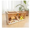 Wooden Hamster Cage, Natural Wooden Hamster Habitat With Openable Top And Large Acrylic Sheets, Chewproof Hamster Habitat Animal Cabinet For Dwarf Sy - 2 of 4