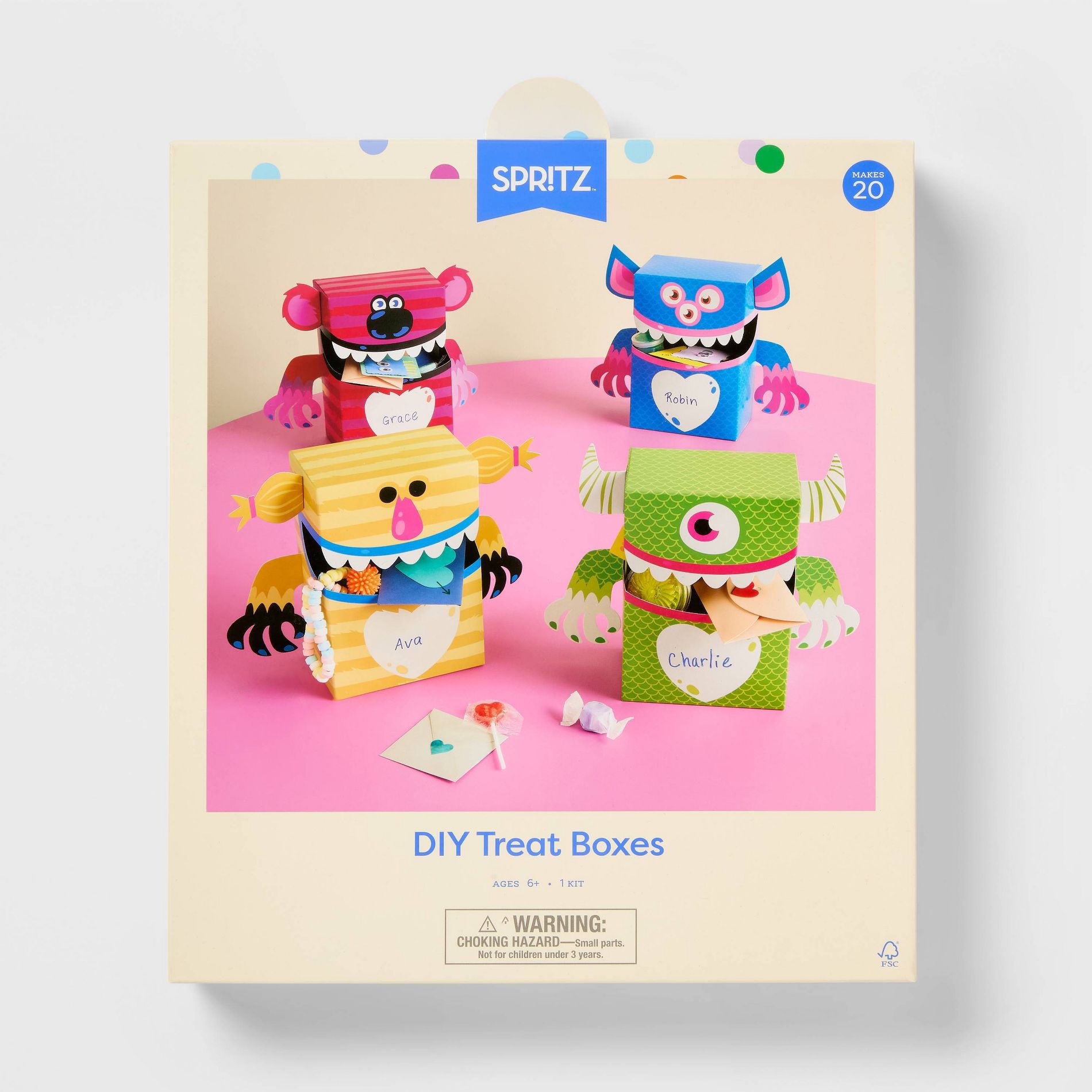 20ct Valentine's Day Monsters Decorative Value Box - Spritz™