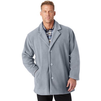 Kingsize Men s Big Tall Fleece Peacoat 6xl Gray Target