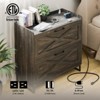 Lateral File Cabinet with 2 Drawers & Charging Station - 3 of 4