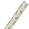 20 sq ft Holly Berry and Leaves Foil Christmas Wrapping Paper: American Greetings Multicolored Botanical Gift Wrap - 4 of 4