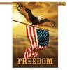 Freedom Patriotic House Flag Bald Eagle USA 28" x 40" Briarwood Lane - 2 of 4