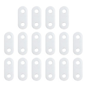 Unique Bargains Home Office Hotel Windproof Curtain Tablecloth Weights White 16 Pcs - 1 of 4