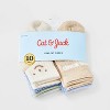 Baby Kids' 10pk Low Cut Socks - Cat & Jack™ 12-24M: Rib Cuffs, Midweight Knit, Solid & Classic Patterns - 2 of 3