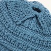 C.C Girl's One Size (2-5) Pony Tail Solid Cable Knit Winter Beanie - 3 of 3