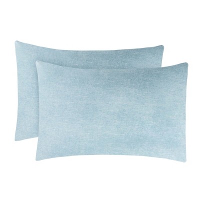 Melange Flannel Cotton Two-Toned Pillowcases, Set of 2 by Blue Nile Mills