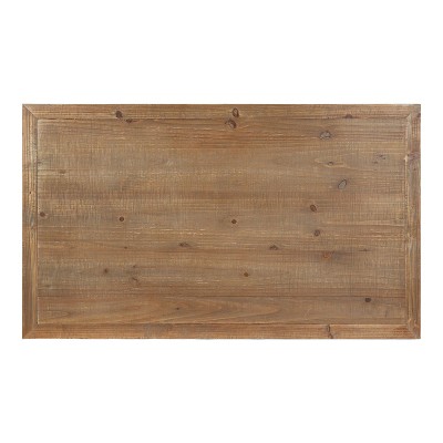 Rustic Brown and White Rectangular Wood Coffee Table