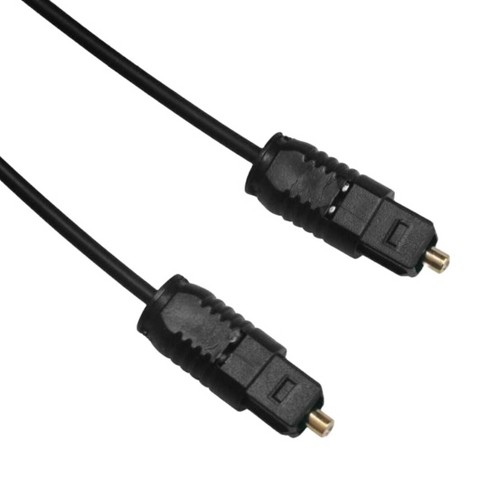 Philips 10' Toslink Digital Fiber Optic Cable With Mini Adapter - Black :  Target